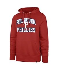'47 Brand Men's Red Philadelphia Phillies Velocity Headline Pullover Hoodie