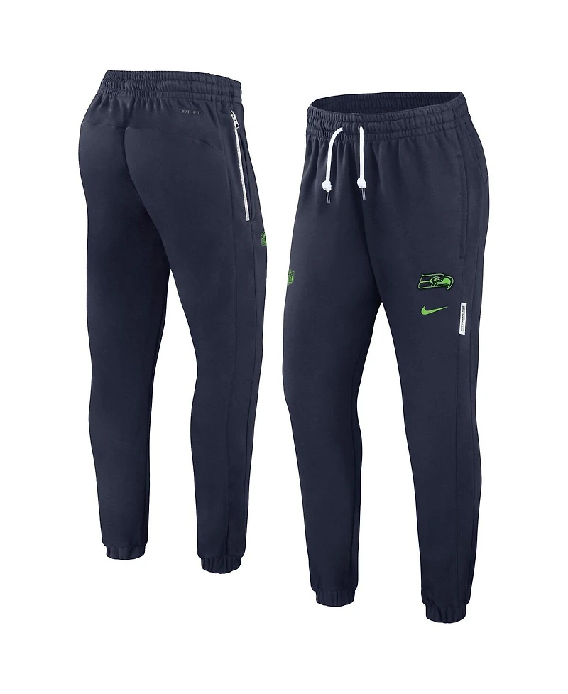Nike Women's College Navy Seattle Seahawks Sideline Performance Jogger Pants