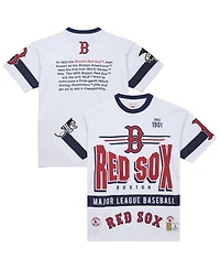 Mitchell & Ness Men's White Boston Red Sox Cooperstown Collection Team Origins Premium T-Shirt