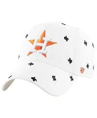 '47 Brand Women's White Houston Astros Confetti Clean Up Adjustable Hat