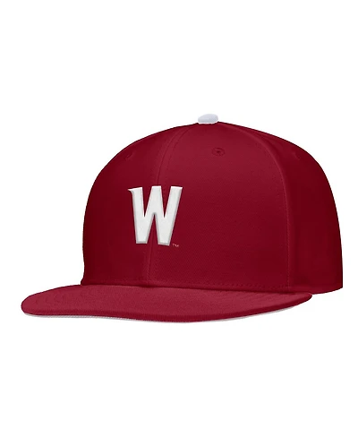 Nike Men's Crimson Washington State Cougars On-Field Baseball Performance Fitted Hat