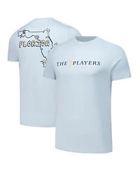 Flomotion Men's and Women's Light Blue The Players Florida Outline T-Shirt
