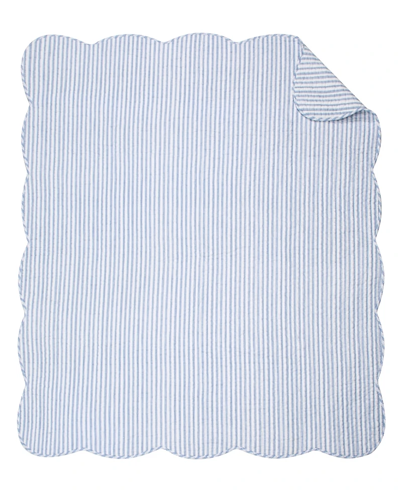 Levtex Martha Stripe Reversible Quilted Throw, 50" x 60"
