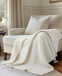 Levtex Loden Stone Washed Quilted Throw, 50" x 60"