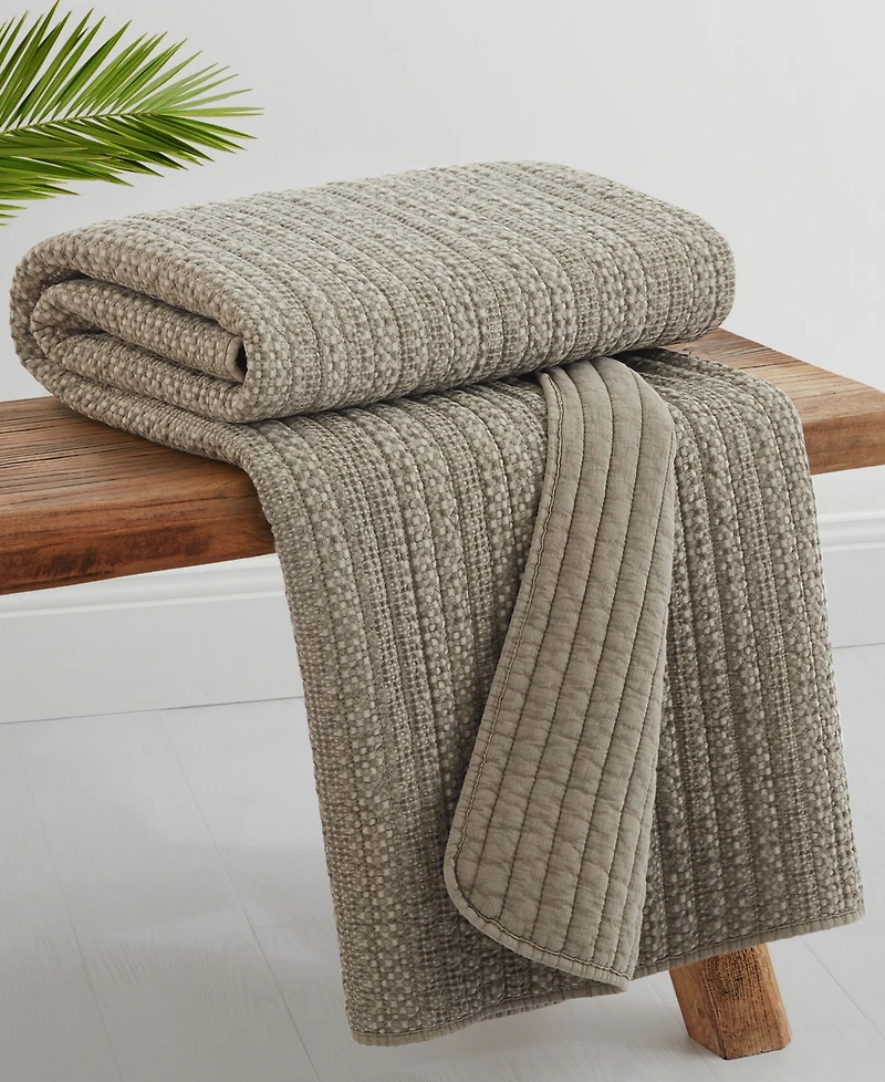 Levtex Loden Stone Washed Quilted Throw, 50" x 60"