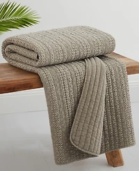 Levtex Loden Stone Washed Quilted Throw, 50" x 60"