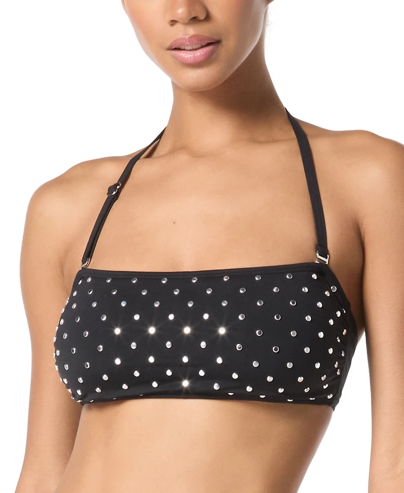 Michael Michael Kors Women's Studded Bandeau Bikini Top