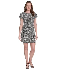 Tommy Hilfiger Petite Floral-Print Mini Dress