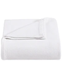 Tommy Hilfiger Solid Cotton Pique Blanket, Full/Queen