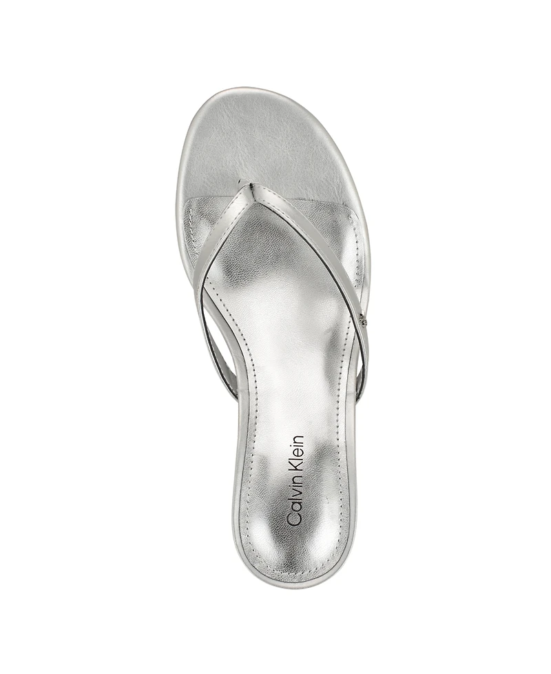 Calvin Klein Women's Opelle Tapered Kitten Heel Sandals