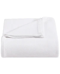 Tommy Hilfiger Solid Cotton Pique Blanket