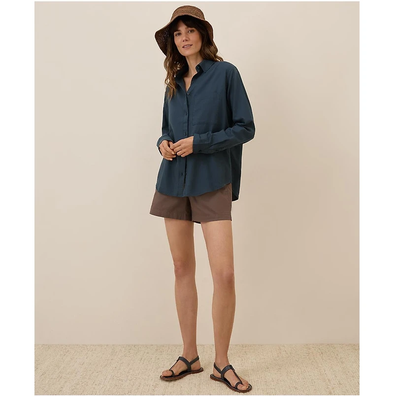 Pact Women's Organic Cotton Sunset Lightweight Classic Shirt