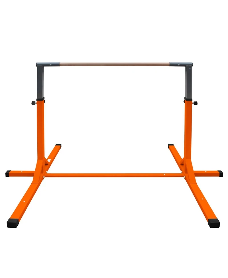 Streamdale Gymnastics Bar for Kids, Adjustable Height Gym Bar, Junior Training Kip Bar for Home, Built for kids 3+ Years Yellow
