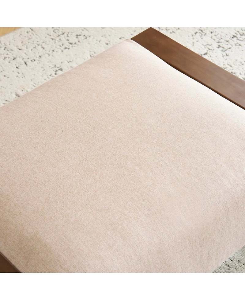 Streamdale Sleek and Stylish Ottoman, Beige