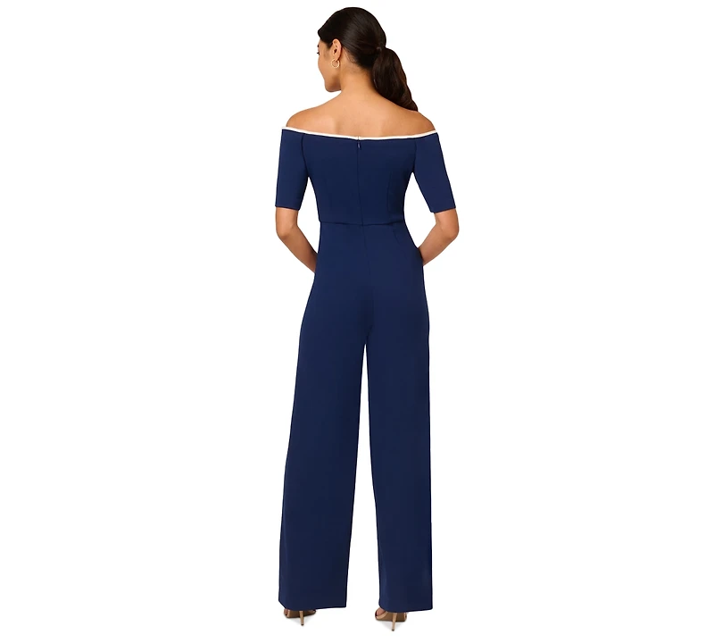 Adrianna Papell Women's Off-The-Shoulder Jumpsuit