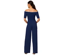 Adrianna Papell Women's Off-The-Shoulder Jumpsuit