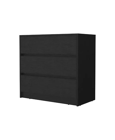 Manufactured Wood 3-Drawer Handle-Free Dresser