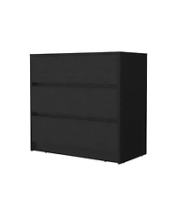 Manufactured Wood 3-Drawer Handle-Free Dresser