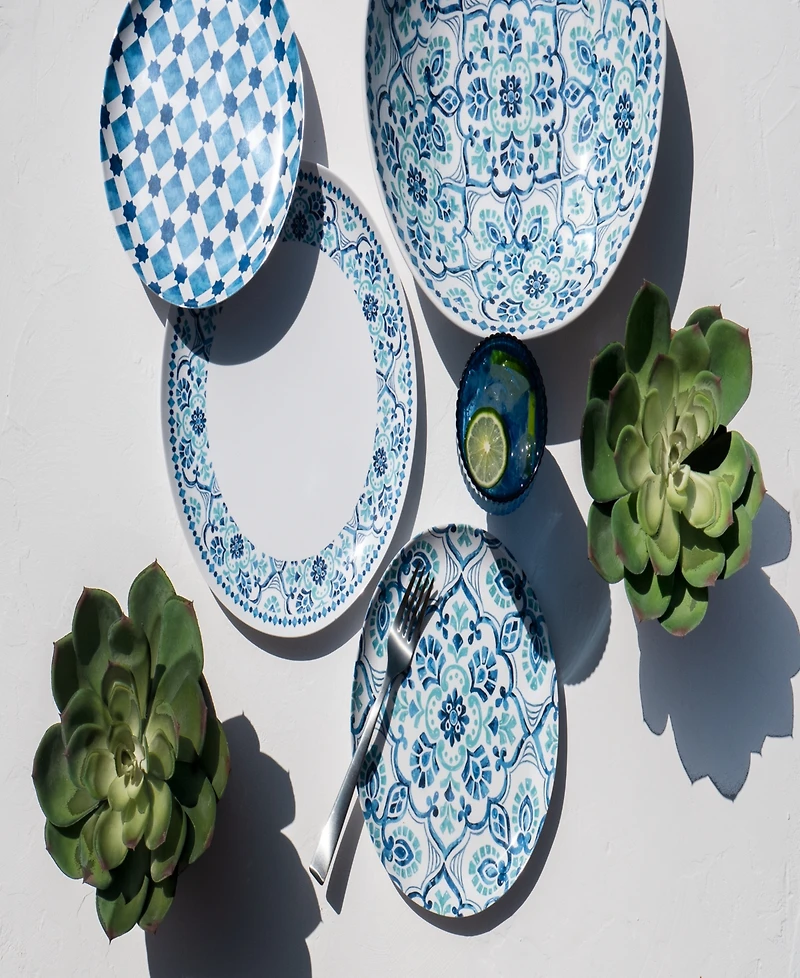 Abode Homewares Palazzo Tiles 6-Pc. Dinner Plates, Service For 6