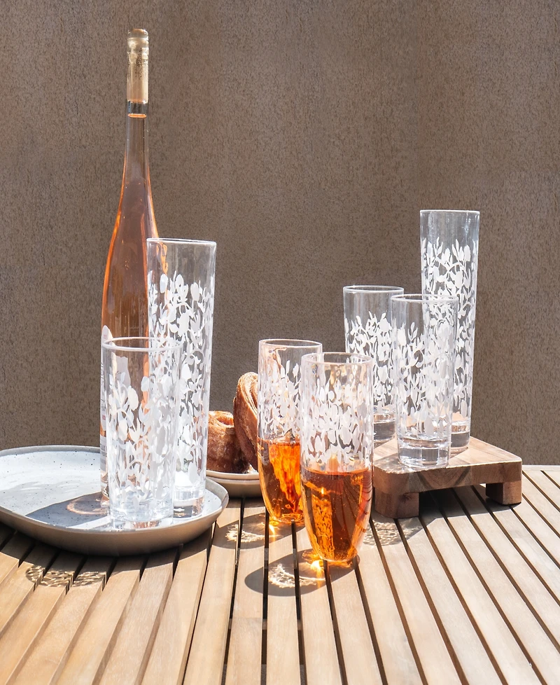 Abode Homewares Stax Optic Twist Double Old Fashioned Glasses, Set of 6