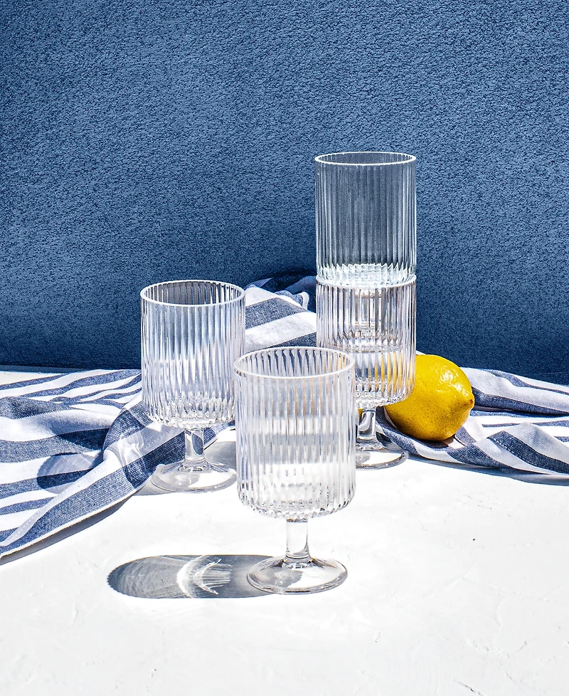 Abode Homewares Party Sleeve Stemless Glasses, Set of 6