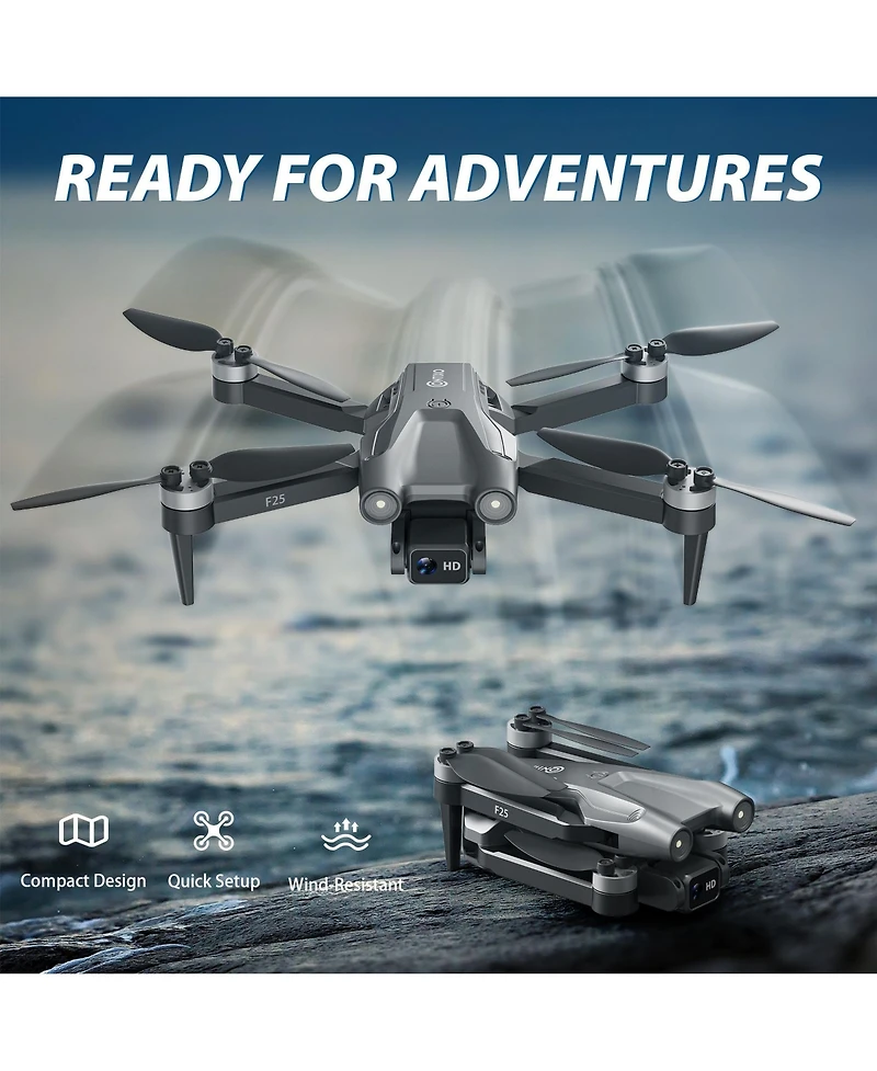 Contixo F25 Foldable Drone – 1080p Fhd Camera - Faa-Exempt