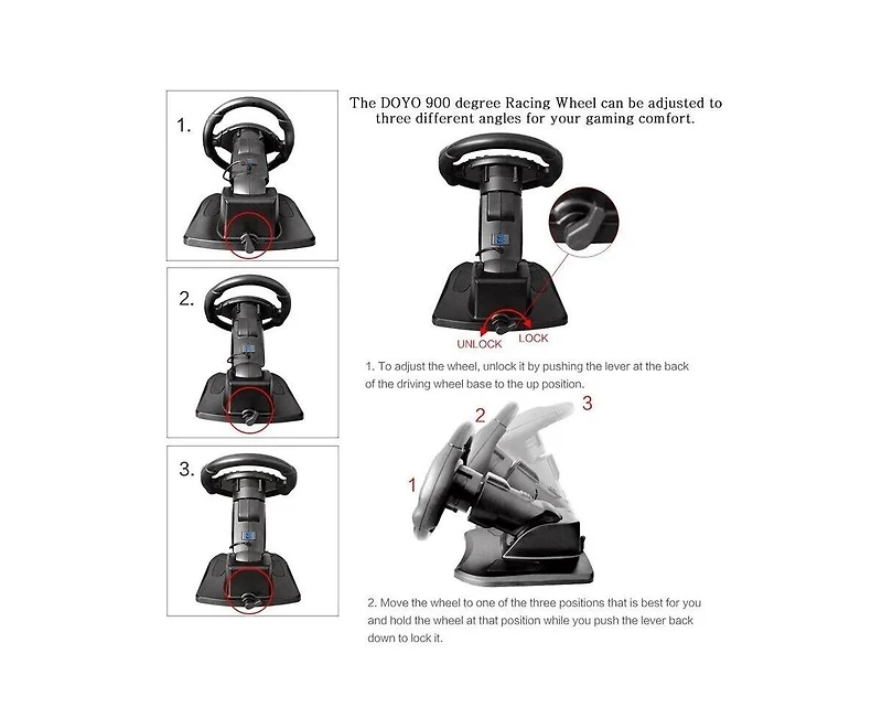 Racing Game Steering Wheel Shifter Experience Ultra-realistic for Pc PS3 PS4 Xbox One 360 Android Switch