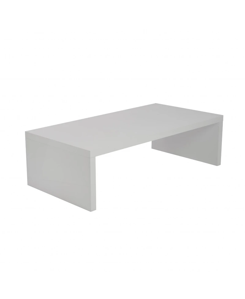 Minimalist Wood Sled Coffee Table – Contemporary Look