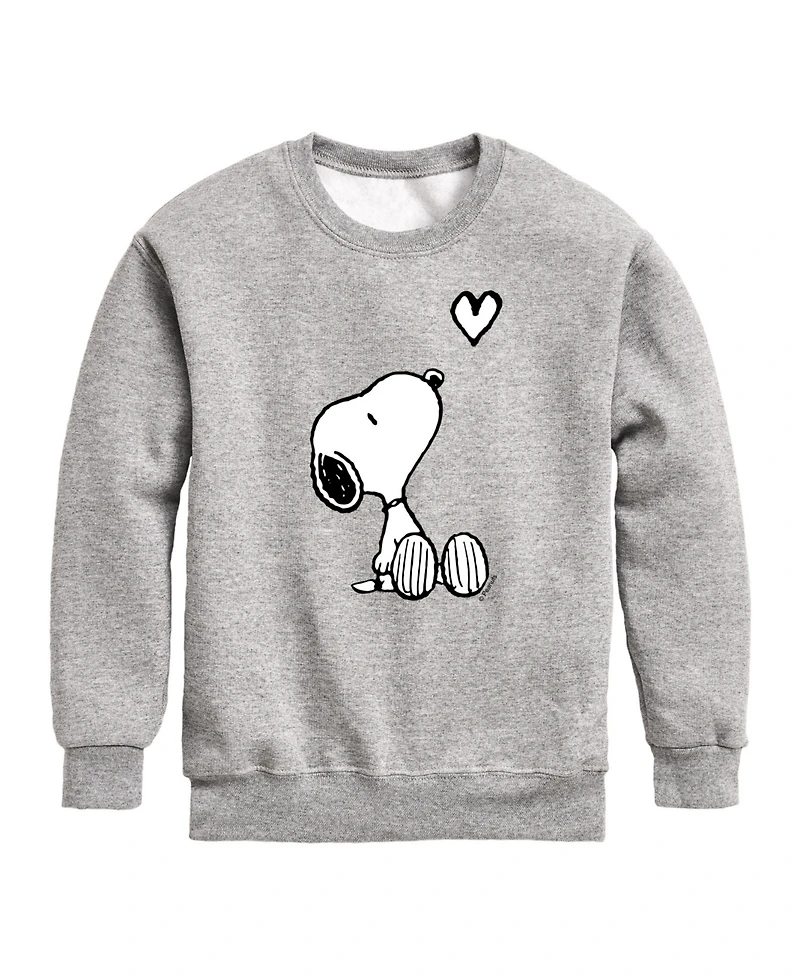 Peanuts Toddler Boys Snoopy Heart Graphic Sweatshirt