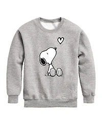Peanuts Toddler Boys Snoopy Heart Graphic Sweatshirt