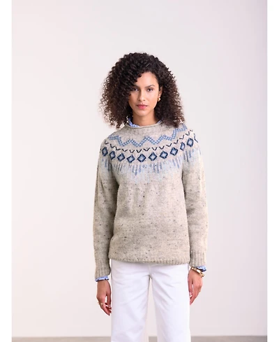 Celtic & Co. Women's British Wool Fair Isle Sweater