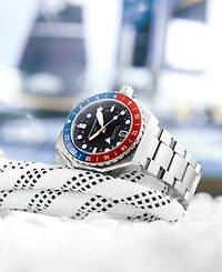 Spinnaker Men's Dumas Gmt Automatic Solid Stainless Steel Bracelet Watch