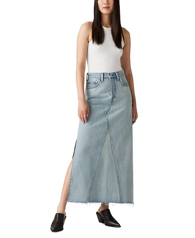 Levi's Women's Cotton Iconic Side-Slit Maxi Skirt