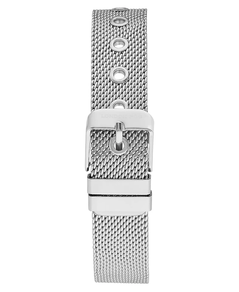 London Fog Unisex Cavern Silver Alloy Mesh Watch, 24mm