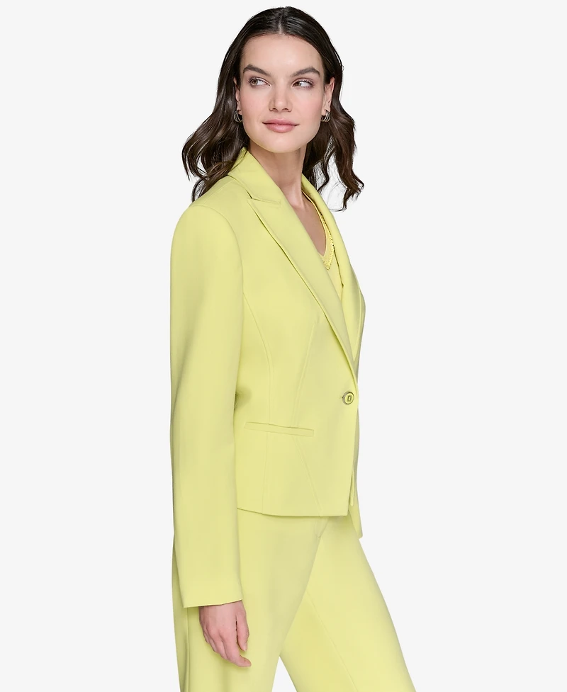 Karl Lagerfeld Paris Women's Seamed One-Button Blazer