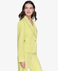 Karl Lagerfeld Paris Women's Seamed One-Button Blazer