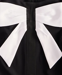 Karl Lagerfeld Paris Women's Bow-Front Scuba-Crepe Sheath Dress