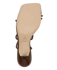Schutz Women's Kaya Straw Mid Stiletto Heel Sandals