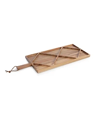 Toscana Acacia Grazing Charcuterie Sectioned Paddle Serving Board