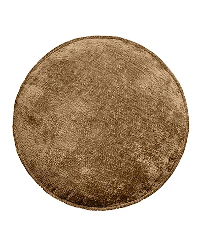 Edie@Home Delmonico Chenille Decorative Pillow, 16" Round