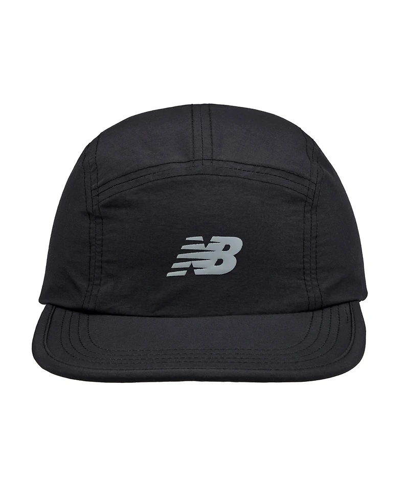 New Balance Men's Flying Logo Black 5-Panel Camper Hat