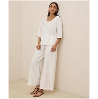 Pact Organic Cotton Coastal Double Gauze Scoop Neck Top