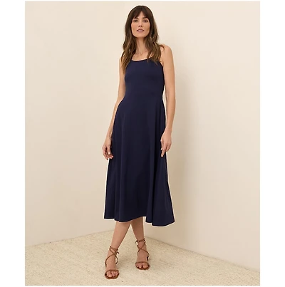 Pact Women's Organic Cotton Fit & Flare Midi Dress - Shorty