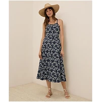 Pact Women's Organic Cotton Fit & Flare Midi Dress - Shorty