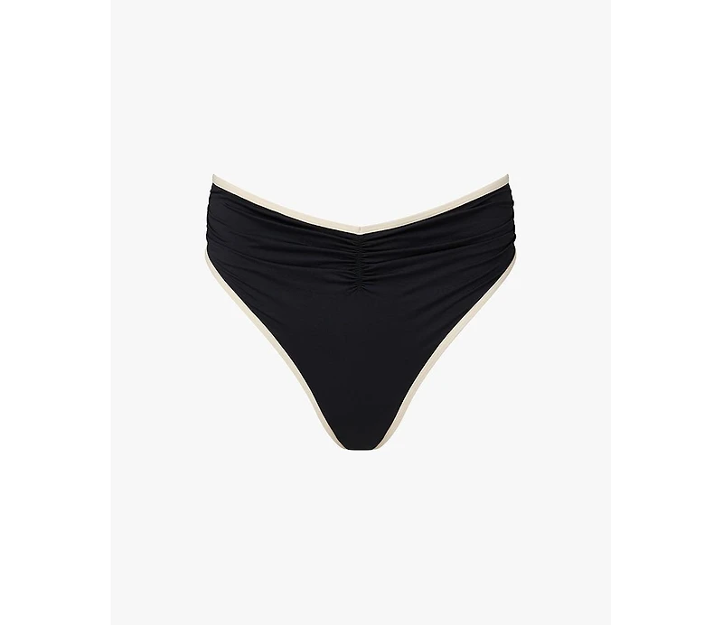 WeWoreWhat Women's High Rise Ruched Bottom