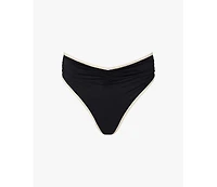 WeWoreWhat Women's High Rise Ruched Bottom