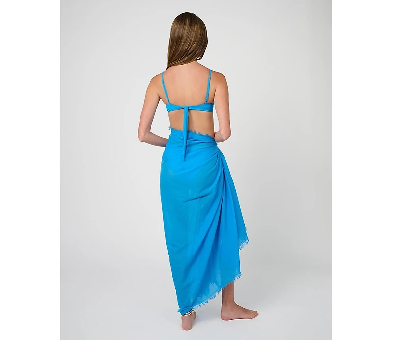 WeWoreWhat Women's Raw Edge Maxi Sarong