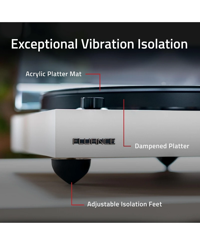 Fluance RT81+ Turntable (White) and Ai81 Tower Speakers (Lucky Bamboo) Bundle: High Fidelity Vinyl Playback & Powerful Stereo Sound, Integrated Amplif