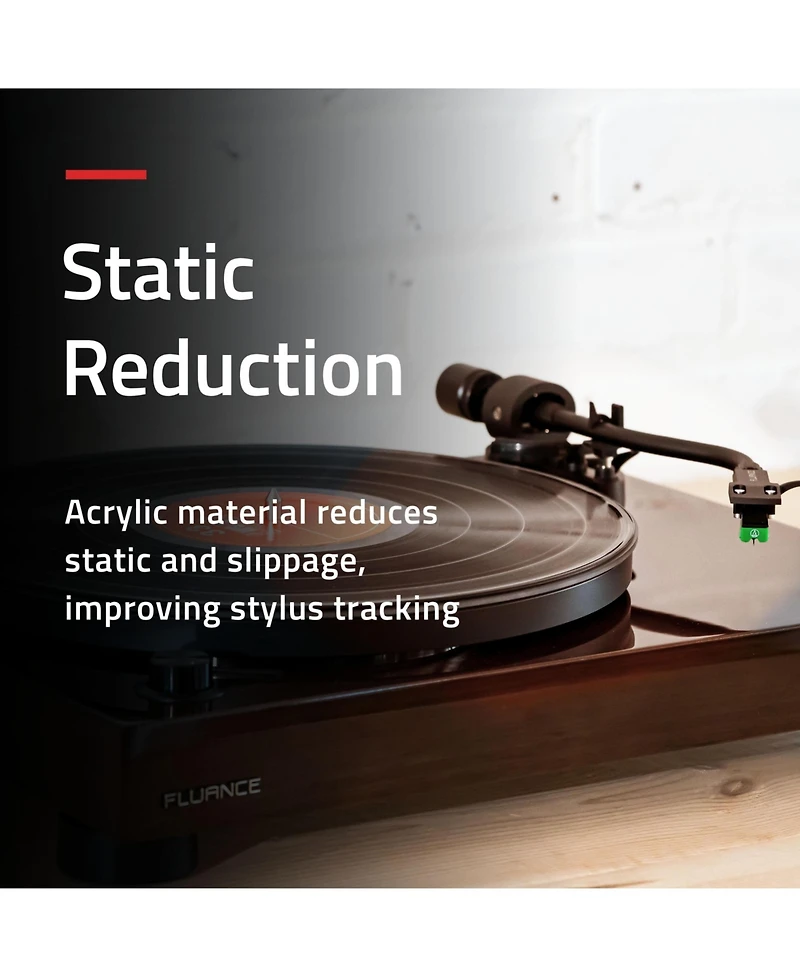 Fluance Acrylic Platter Mat for Turntables