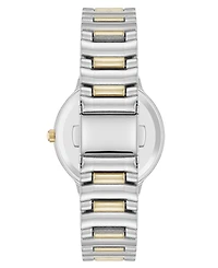 Anne Klein Women's Quartz Essential Round Two-Tone Metal Alloy and Pink Dial Watch, 32mm